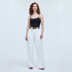 Madewell Curvy Wide Leg Jeans in White